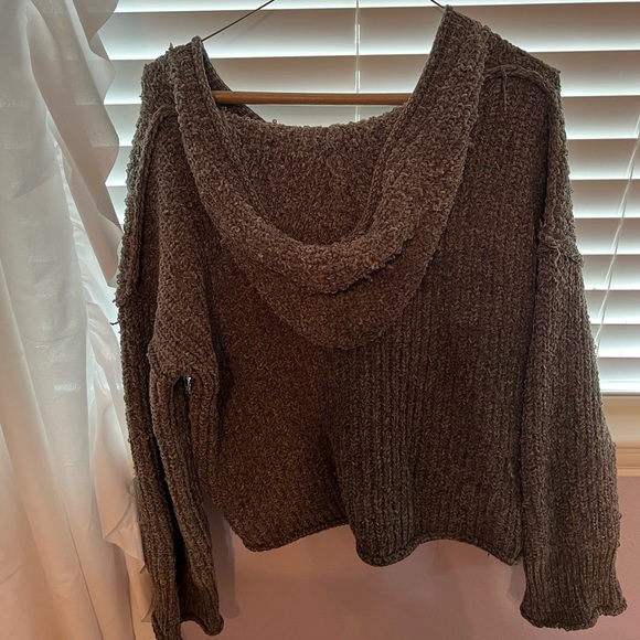 cozy army green hoodie - Picture 2 of 3